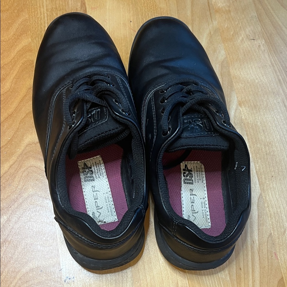 Men's Black Slip-On Work Loafers